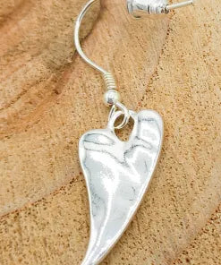 Jess & Lou Witches Heart Earrings in Silver ER145S
