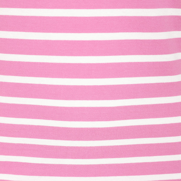 Lazy Jacks Long Sleeved Striped Breton Top LJ97 Candyfloss