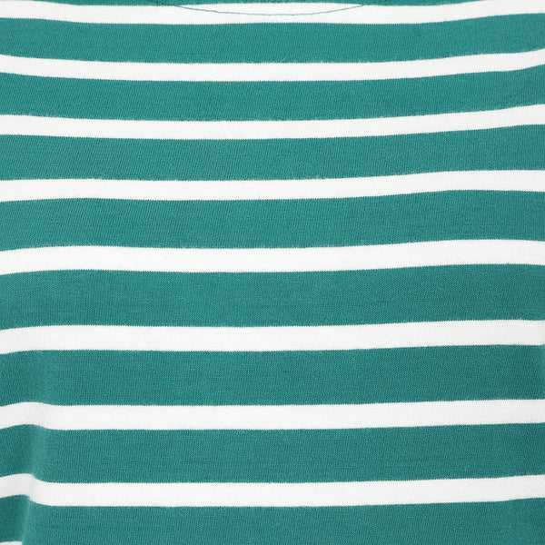 Lazy Jacks Long Sleeved Striped Breton Top LJ97 Emerald