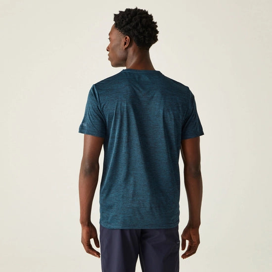 Regatta Mens Fingal Edition Marl T-Shirt Moroccan Blue