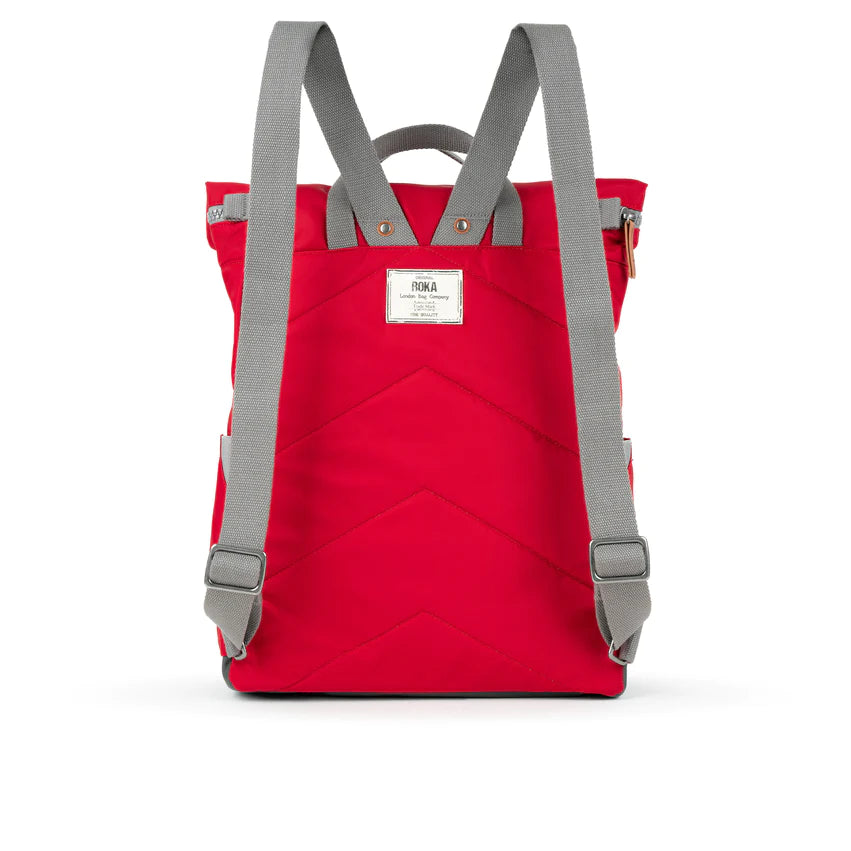 Roka Canfield B Small Backpack Sustainable Nylon Cranberry