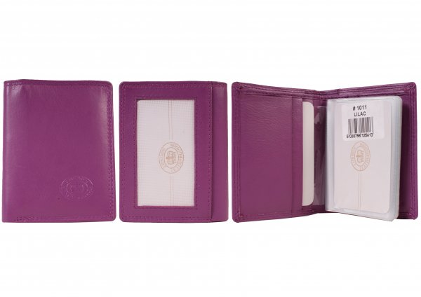 London Leathergoods Card Holder Wallet 1011 Assorted Colours