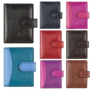 London Leathergoods Leather Card Wallet 1010 Assorted Colours