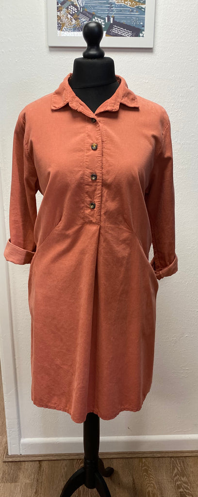 Soft Needlecord Tunic Dress One Size 10-18 Various Colours