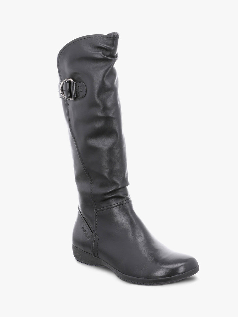 Josef Seibel Naly 23 Long Leather Boot Black