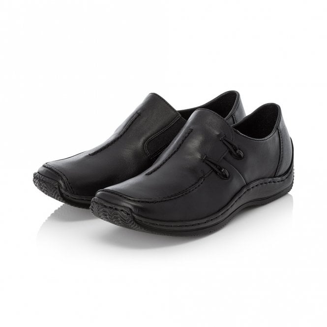 Rieker L1751-00 Ladies Slip-On Shoe Black