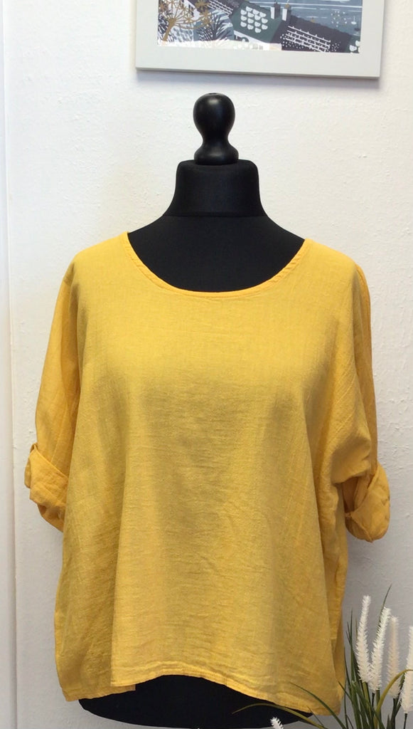 Colette Cotton Scoop Neck Top One Size up to 16