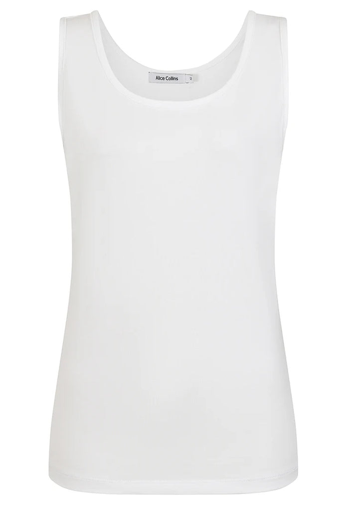 Alice Collins Perfect Plain Vest - White