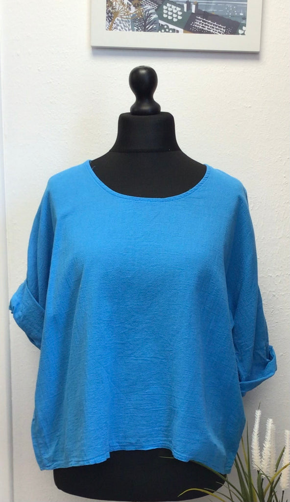 Colette Cotton Scoop Neck Top One Size up to 16