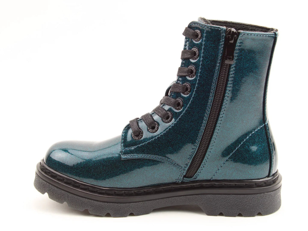 Heavenly Feet Justina2 Glitter Boots Ocean