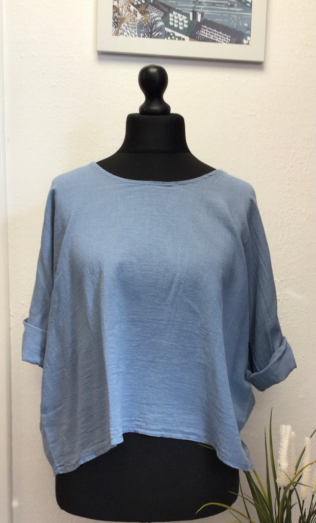 Colette Cotton Scoop Neck Top One Size up to 16