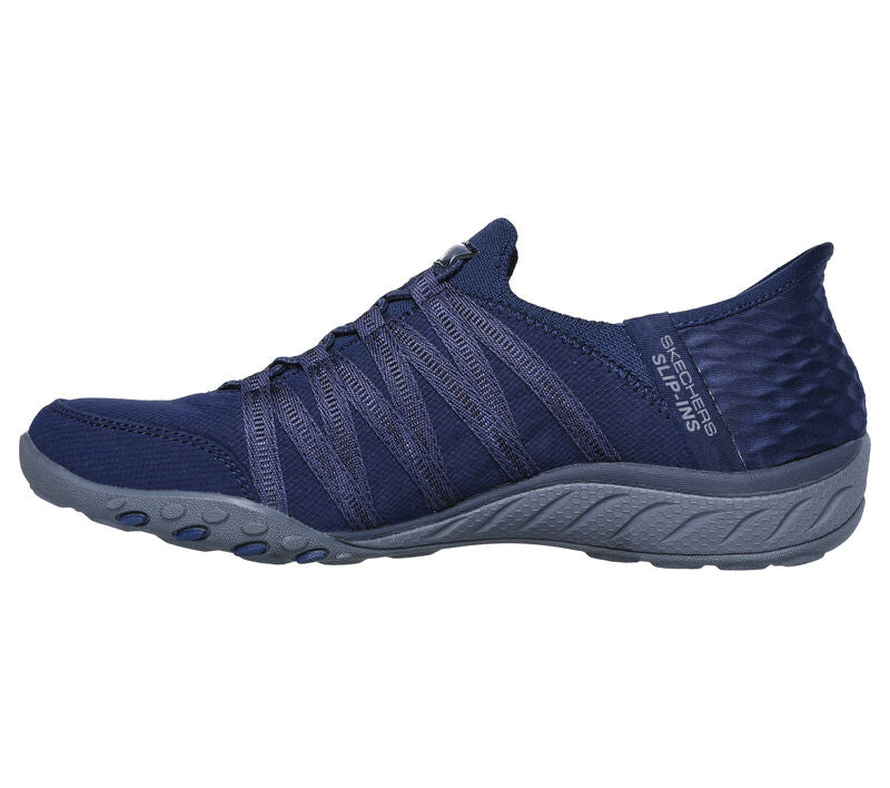 Skechers Slip Ins Breath Easy Roll-With-Me 100593 Navy