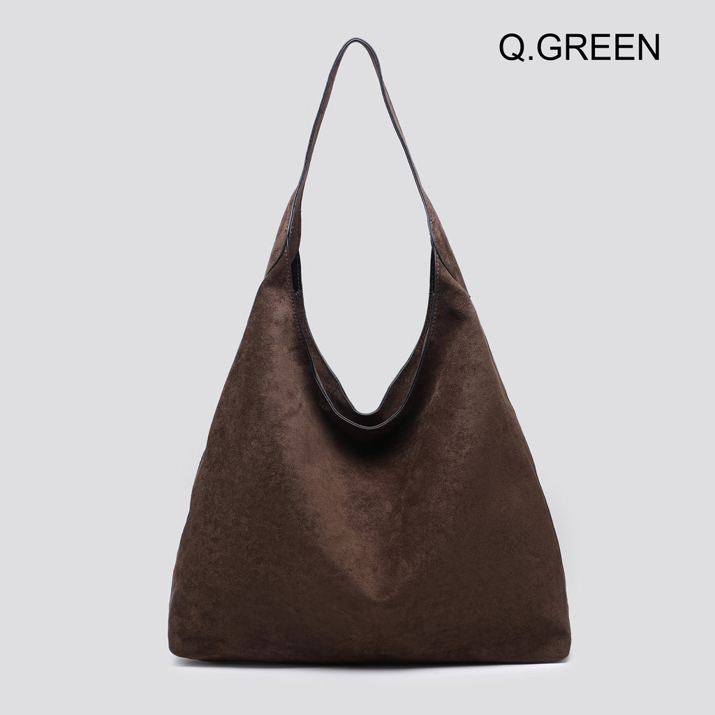 Faux Suede Slouch Hobo Bag 25458