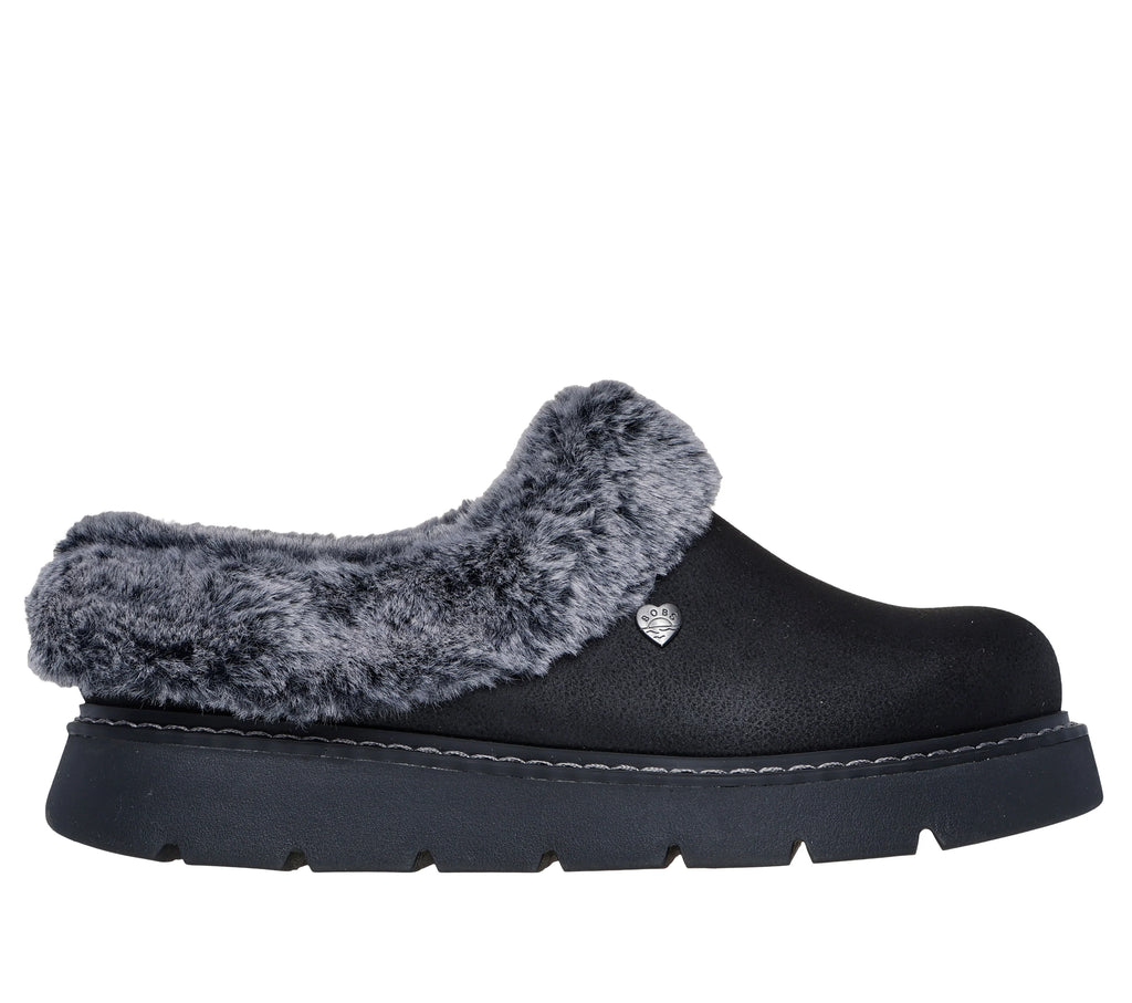 Skechers 114762 Bobs Keepsakes Lite-Cozy Blend Ladies Slipper Black