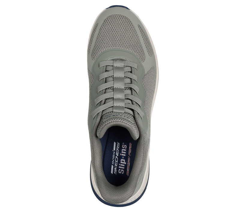 Skechers 118423 Slip-Ins Bobs Sport Squad Chaos 4 Mens Trainer Olive