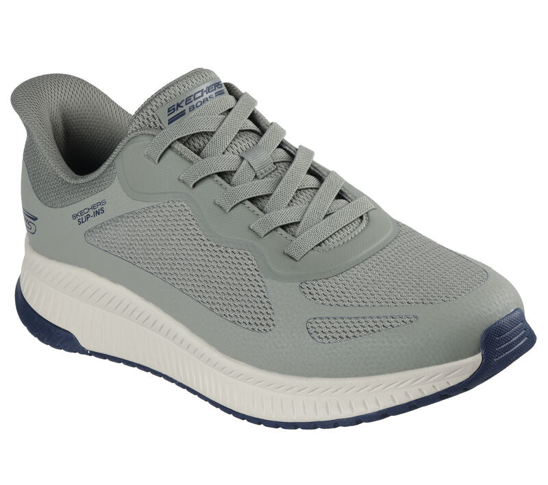 Skechers 118423 Slip-Ins Bobs Sport Squad Chaos 4 Mens Trainer Olive