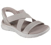 Skechers Slip Ins: 141489 Go Walk Flex Sandal-Glimmer Up Taupe