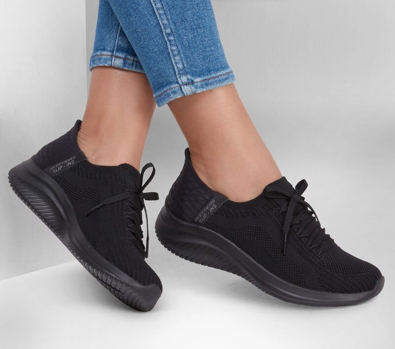 Skechers Slip Ins: 149710 Ultra Flex 3.0 Brilliant Path Ladies Trainers BBK