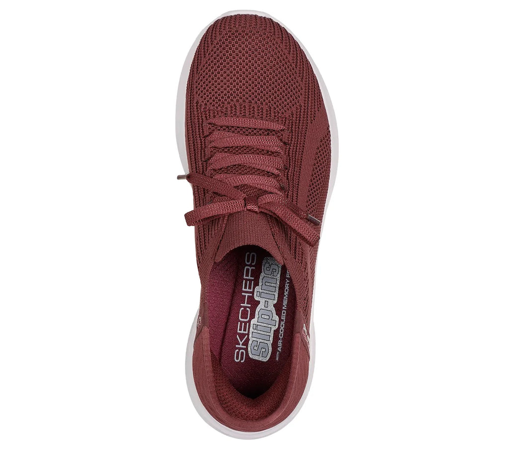 Skechers Slip Ins: 149710 Ultra Flex 3.0 Brilliant Path Ladies Trainers Burgundy