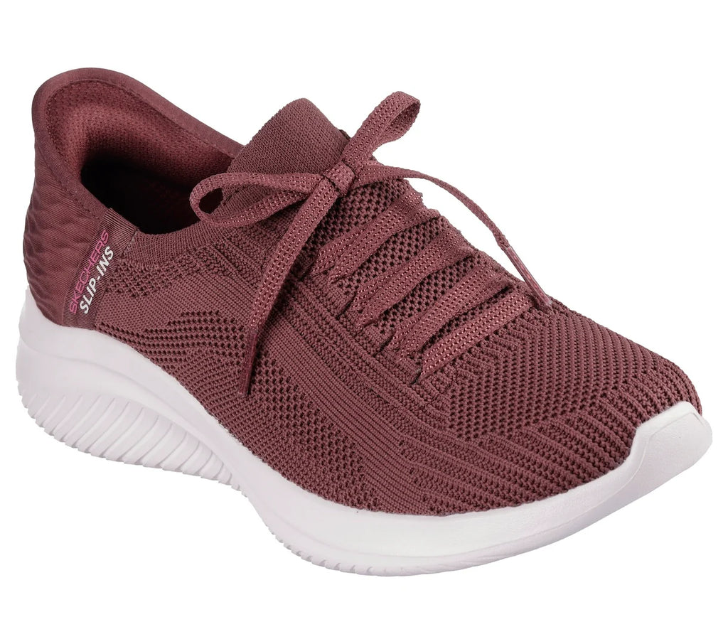 Skechers Slip Ins: 149710 Ultra Flex 3.0 Brilliant Path Ladies Trainers Burgundy