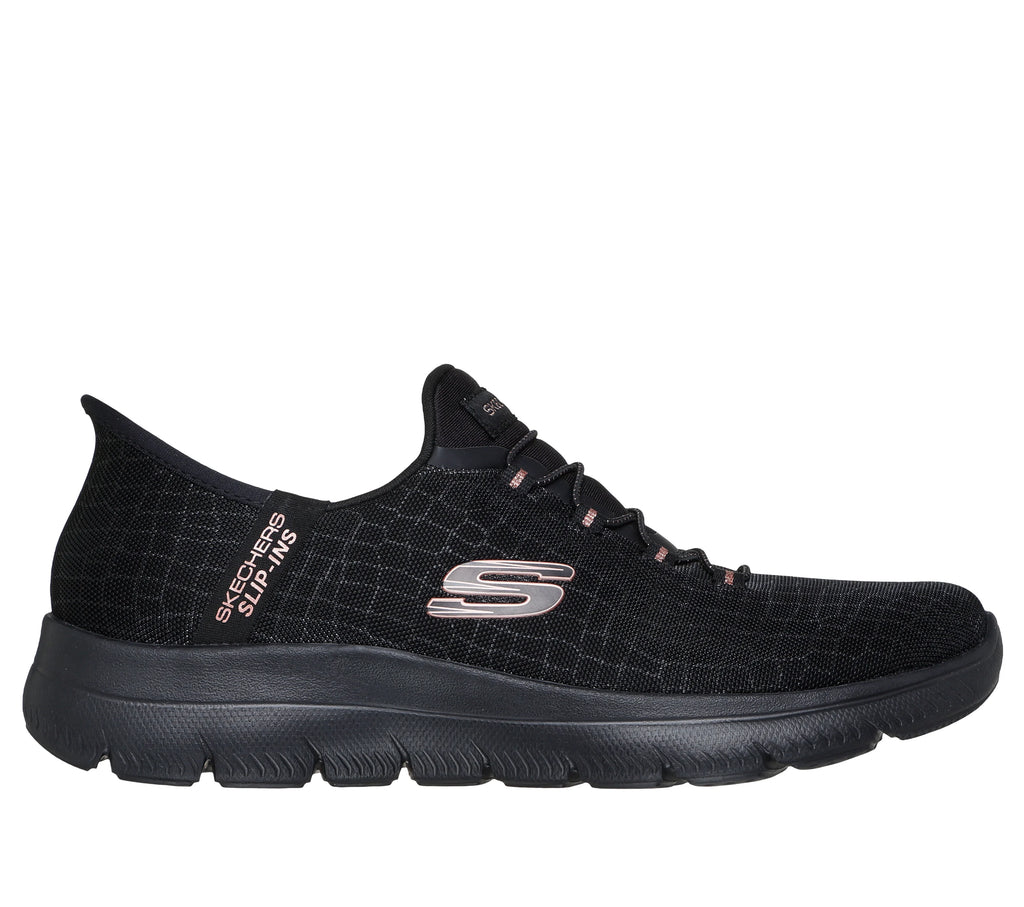 Skechers Slip Ins: 150128 Summits-Classy Night Ladies Trainer BKGD