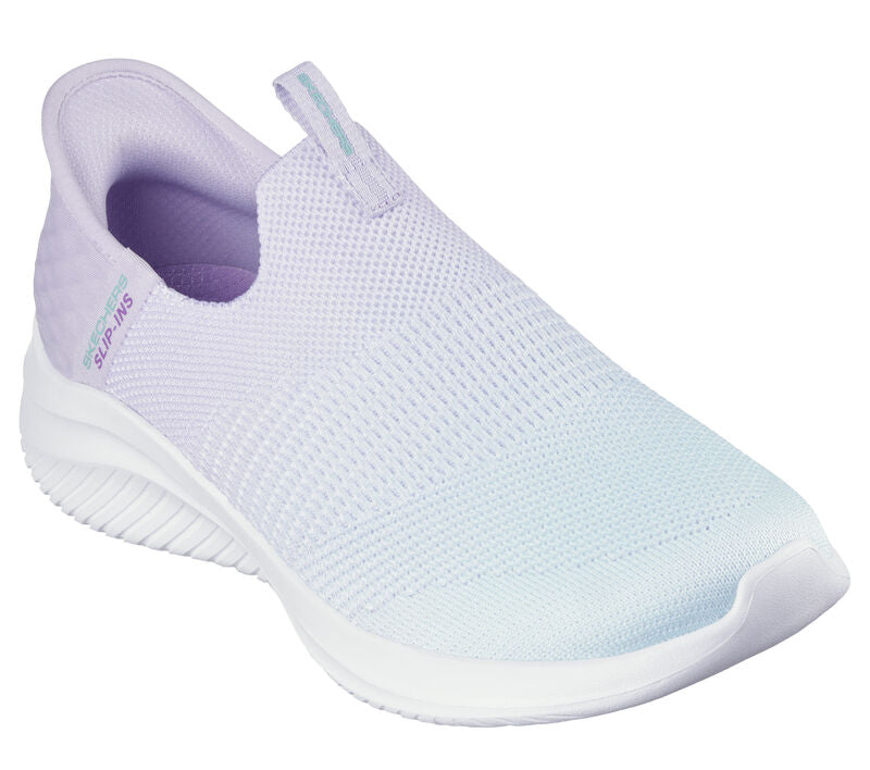 Skechers Slip-ins: 150183 Ultra Flex 3.0 - Beauty Blend Ladies Trainer Lavender/Turquoise