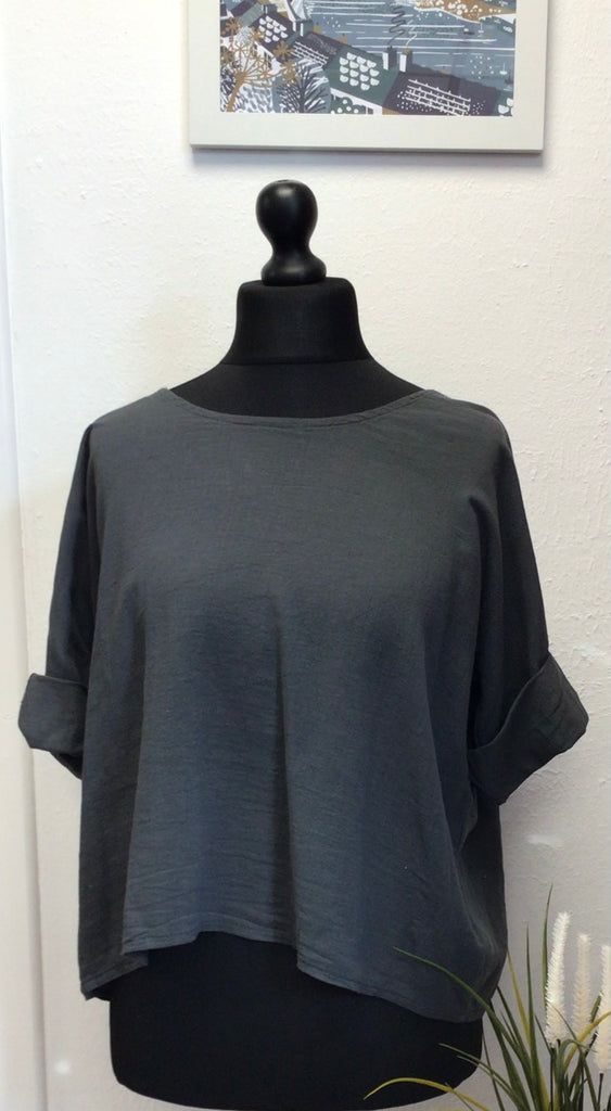 Colette Cotton Scoop Neck Top One Size up to 16