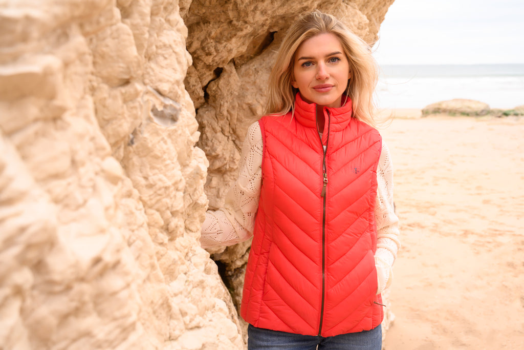 Lighthouse Ladies Laurel Gilet - Sugar Coral