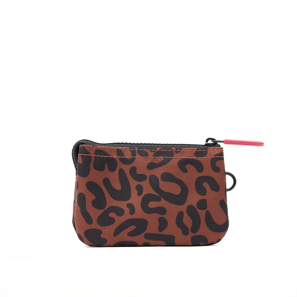 Roka Carnaby Small Canvas Purse Scarlet Leopard