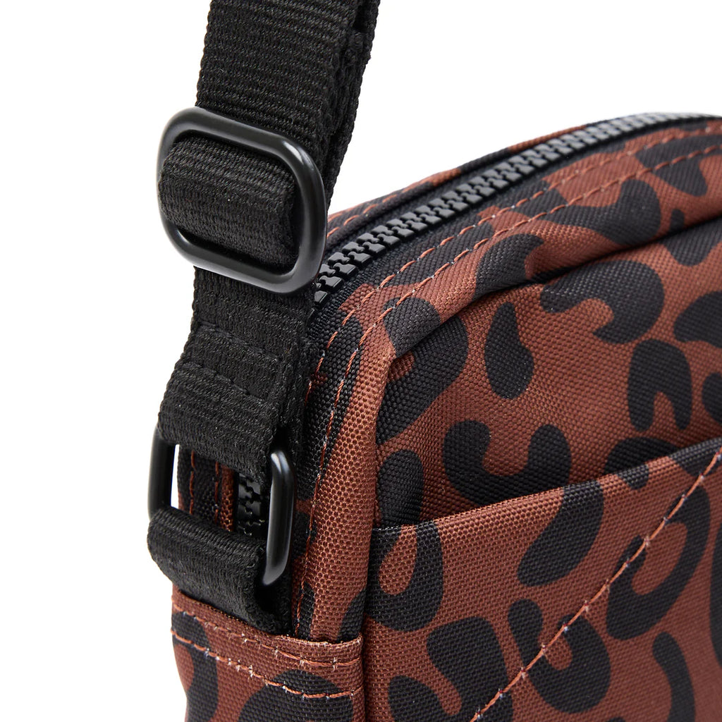 Roka London Bond Crossbody Bag Scarlet Leopard