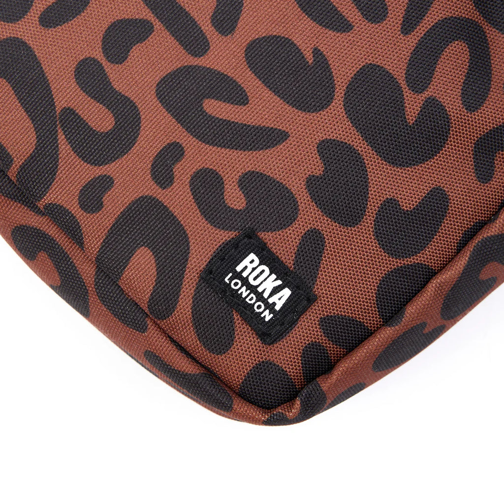 Roka London Bond Crossbody Bag Scarlet Leopard