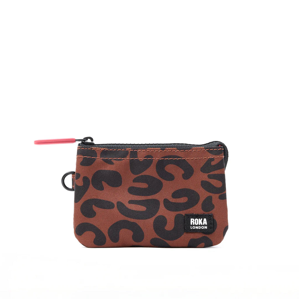 Roka Carnaby Small Canvas Purse Scarlet Leopard