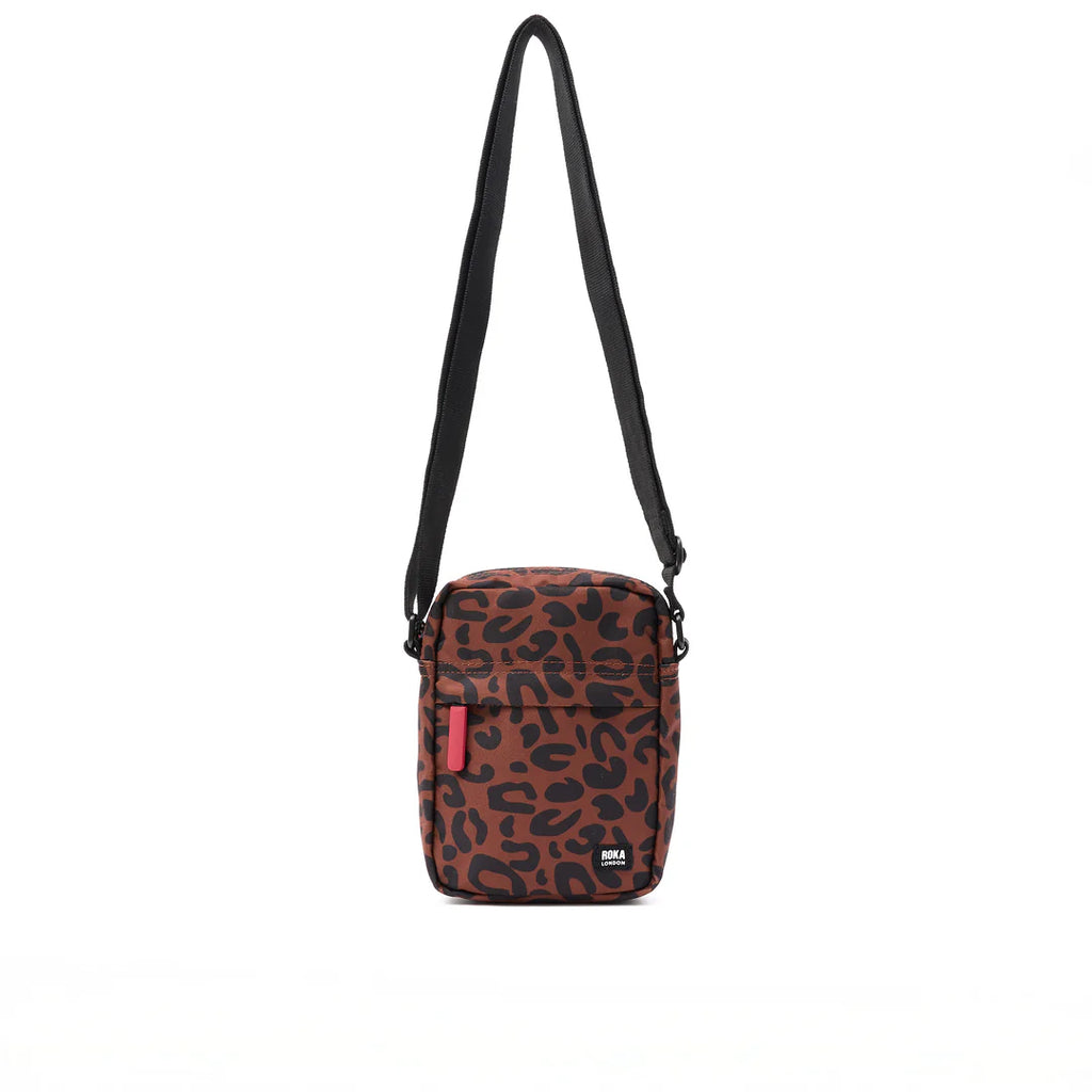 Roka London Bond Crossbody Bag Scarlet Leopard