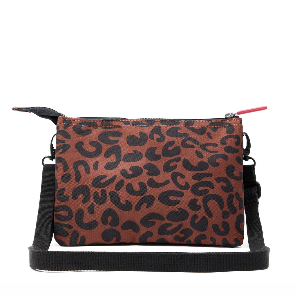Roka Carnaby Extra Large Crossbody Bag Scarlet Leopard