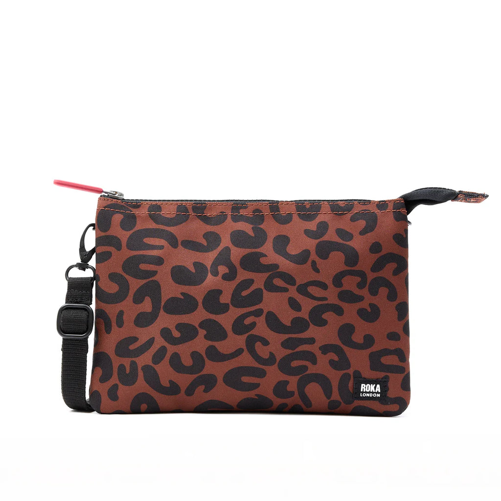 Roka Carnaby Extra Large Crossbody Bag Scarlet Leopard