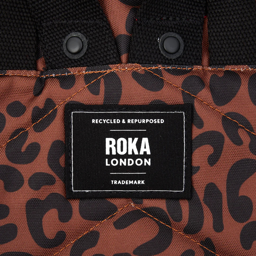 Roka London Canfield B Backpack Small Scarlet Leopard