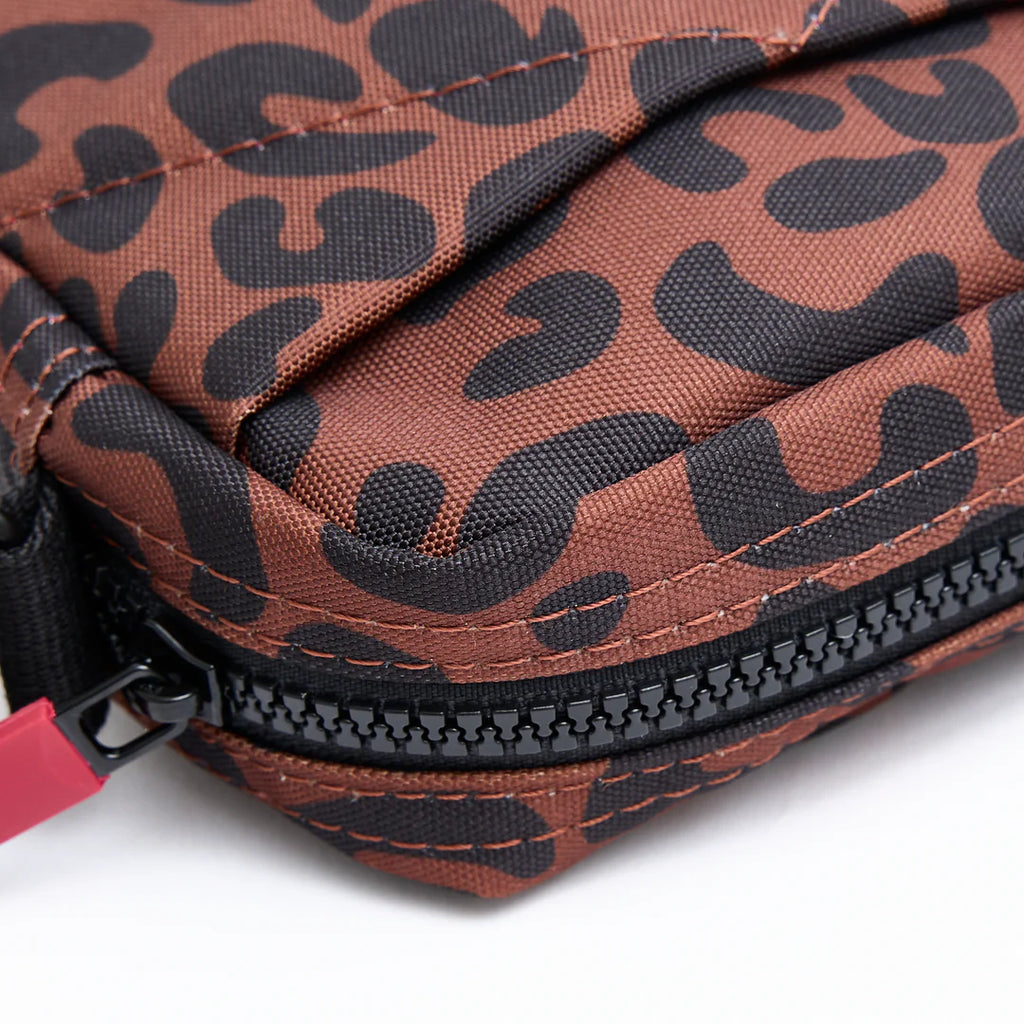 Roka London Bond Crossbody Bag Scarlet Leopard