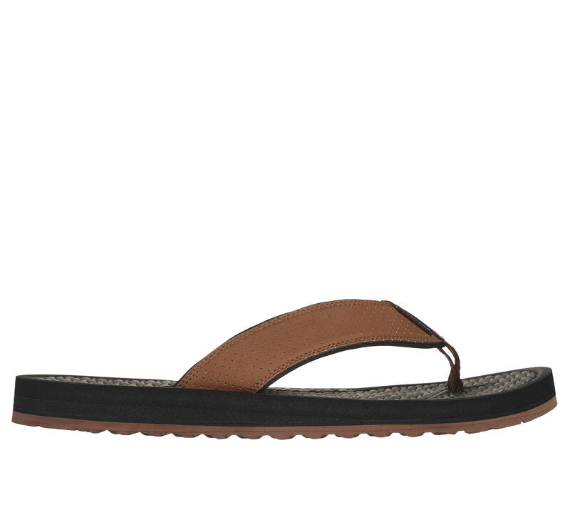 Skechers 205097 Tantric-Copano Mens Thong Sandal BRN