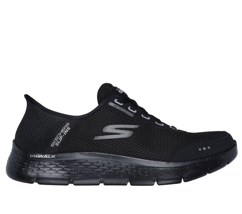 Skechers Slip Ins: 216330 Go Walk Flex-Waterproof Mens Trainer BBK