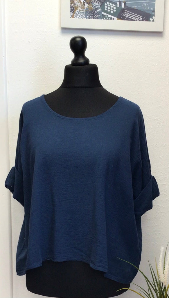 Colette Cotton Scoop Neck Top One Size up to 16