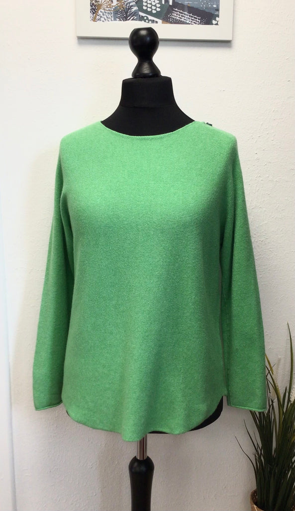 Round Neck Soft Knit  Seam Sleeve One Size
