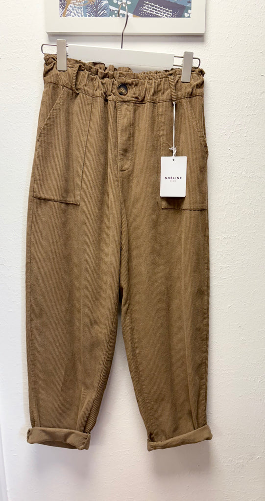 Chunky Cord Carrot Leg Trousers One Size