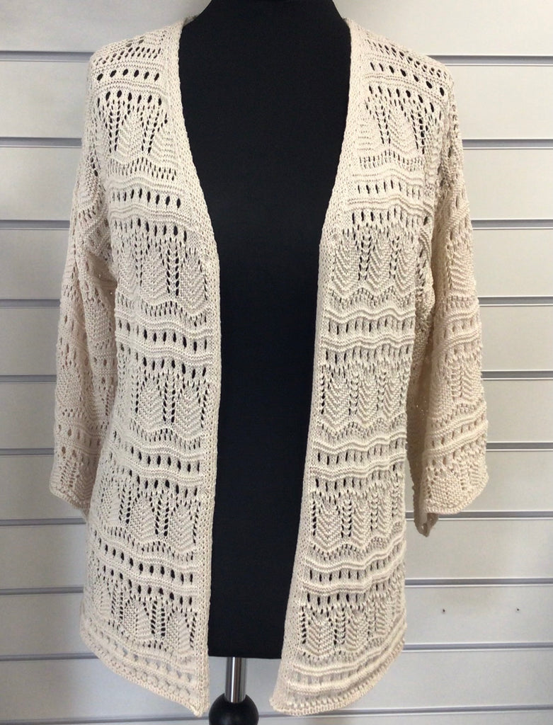 Cotton Crochet Cardigan One Size