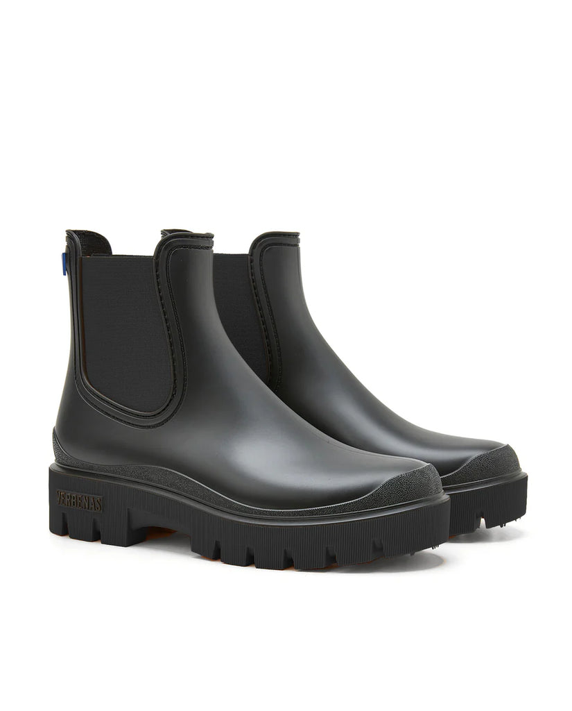 Verbenas Mae Wellies Black/Black Ankle Boots