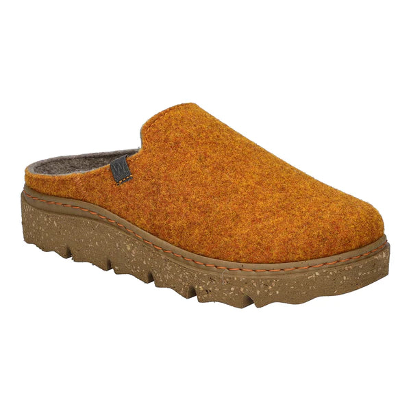 Josef Seibel Carmaux 01 ladies chunky sole mule slipper - Orange