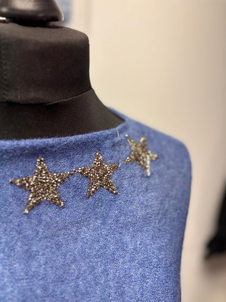 Triple Star Bat Wing Jumper One Size