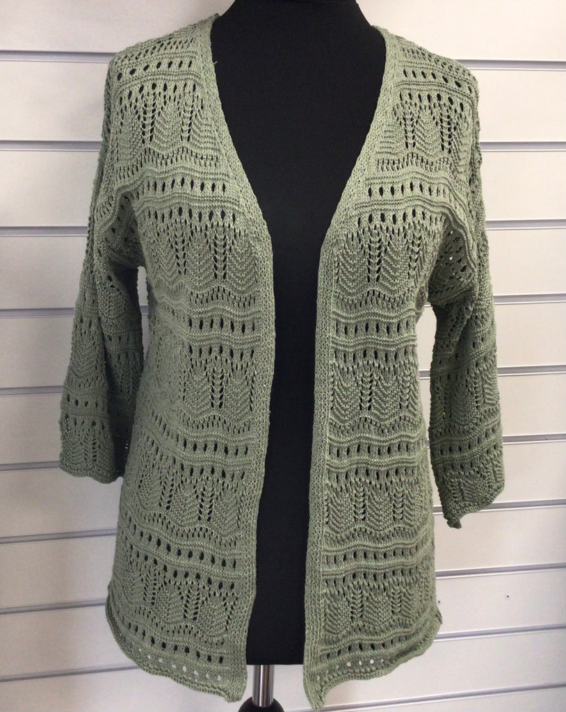 Cotton Crochet Cardigan One Size