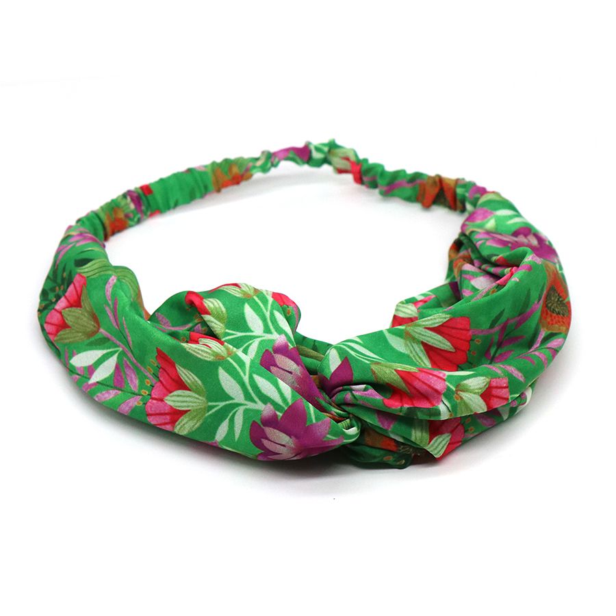 POM Vivid Green Floral Hairband 40478