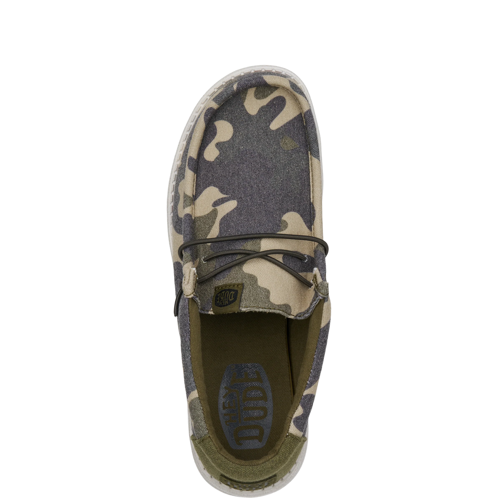 Hey Dude Mens Wally Washed Camo