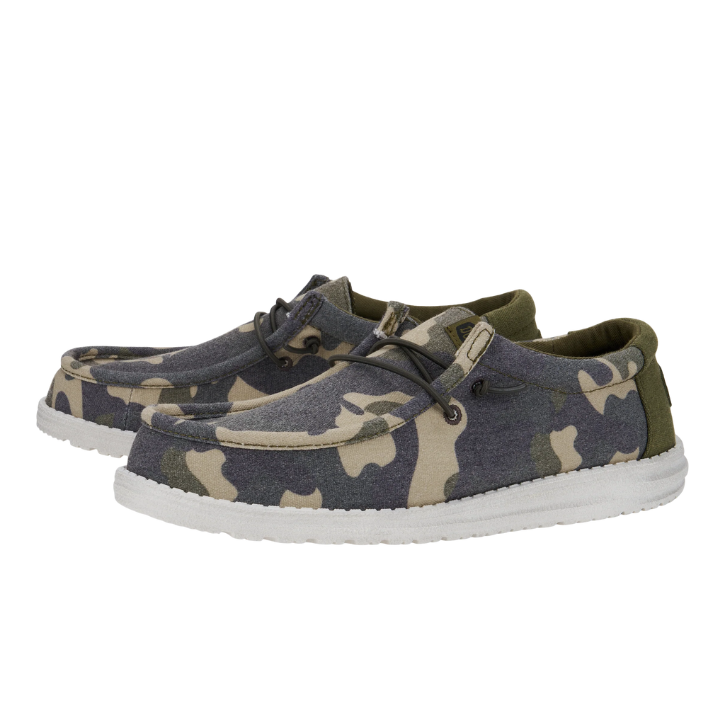 Hey Dude Mens Wally Washed Camo